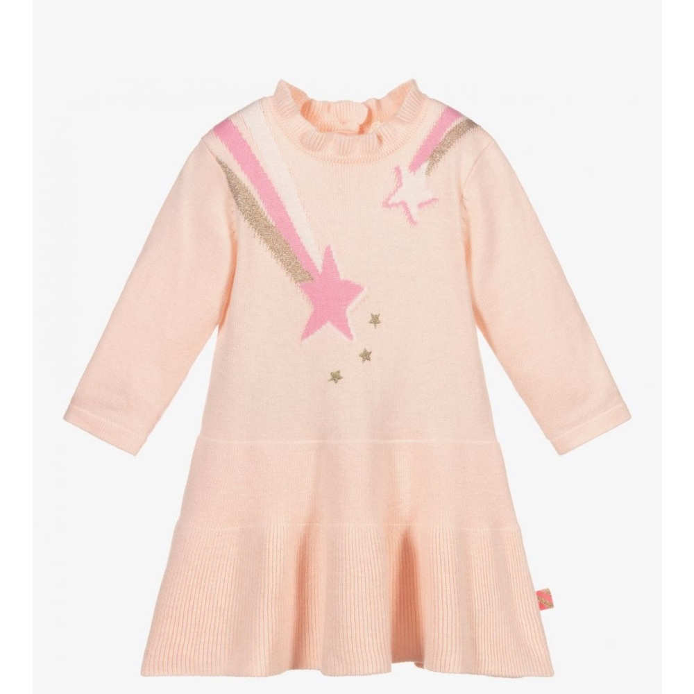 BILLIEBLUSH Pink Star Knit Dress